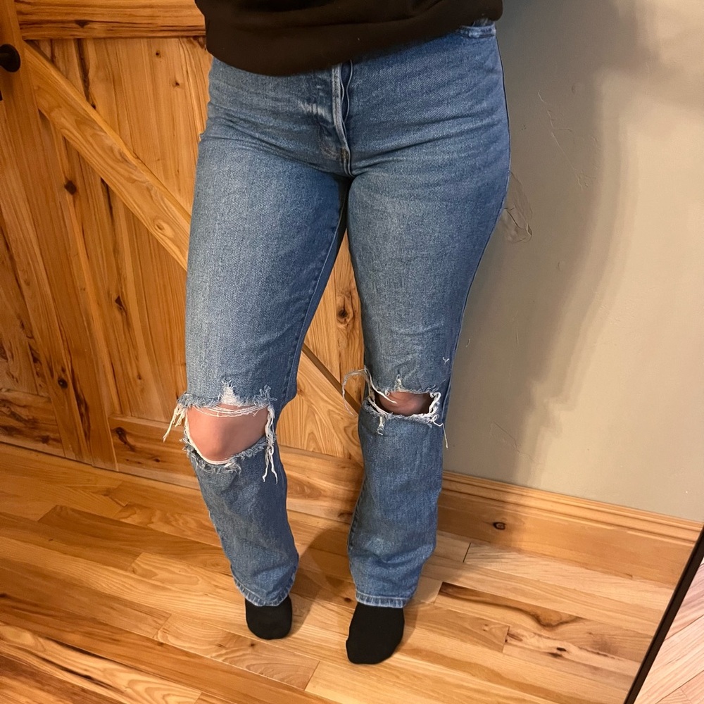 Women's Blue Ripped Jeans